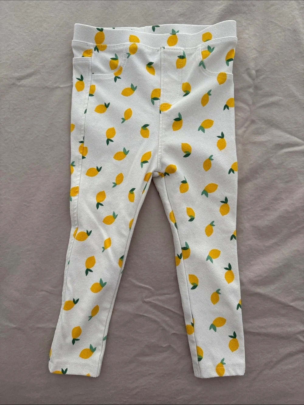 Zara Jeggings with Yellow Lemon Print